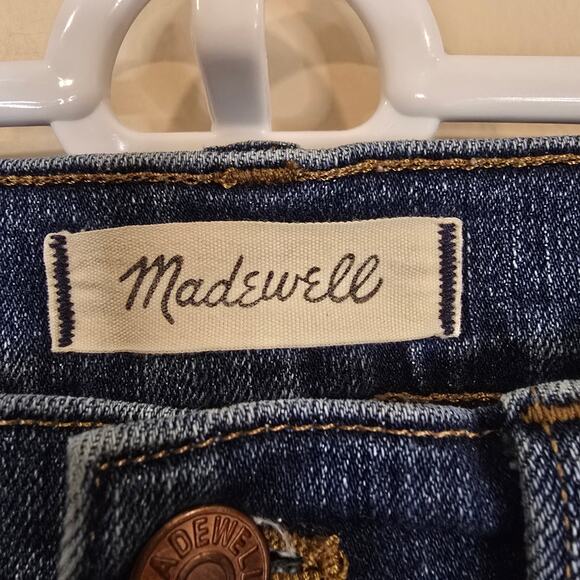 Women's Madewell 9" High-Rise Skinny Distressed Denim Jeans Raw Ankles | Size 29 - Picture 9 of 11